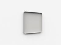 Lintex Frame Wall Silk glastavle med grå ramme 100x100cm Shy, lys grå
