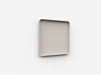 Lintex Frame Wall Silk glastavle med grå ramme 100x100cm Warm, grå