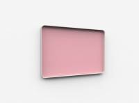 Lintex Frame Wall Silk glastavle med grå ramme 150x100cm Blush, lyserød