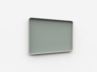 Lintex Frame Wall Silk glastavle med grå ramme 150x100cm Frank, grågrøn