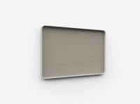 Lintex Frame Wall Silk glastavle med grå ramme 150x100cm Lonely, mørk brun