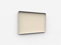 Lintex Frame Wall Silk glastavle med grå ramme 150x100cm Mild, beige