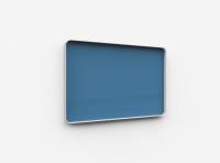 Lintex Frame Wall Silk glastavle med grå ramme 150x100cm Peaceful, blå