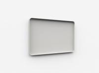 Lintex Frame Wall Silk glastavle med grå ramme 150x100cm Shy, lys grå