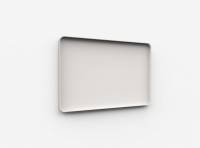 Lintex Frame Wall Silk glastavle med grå ramme 150x100cm Soft, lys beige