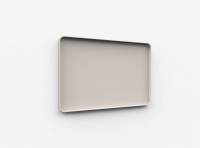 Lintex Frame Wall Silk glastavle med grå ramme 150x100cm Warm, grå