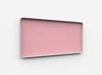 Lintex Frame Wall Silk glastavle med grå ramme 200x100cm Blush, lyserød