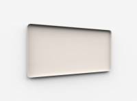 Lintex Frame Wall Silk glastavle med grå ramme 200x100cm Lazy, lys brun