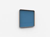 Lintex Frame Wall glastavle med egetræsramme 100x100cm Peaceful, blå