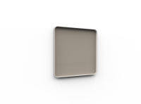 Lintex Frame Wall glastavle med grå ramme 100x100cm Lonely, mørk brun