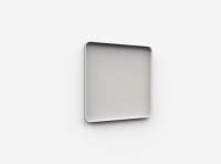 Lintex Frame Wall glastavle med grå ramme 100x100cm Shy, lys grå