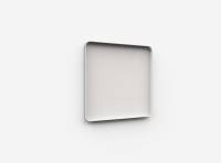 Lintex Frame Wall glastavle med grå ramme 100x100cm Soft, lys beige