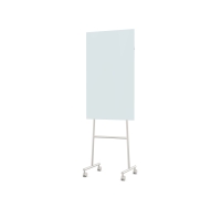Lintex Mono Mood mobile glastavle 70x120cm gr&aring;t stativ Crisp, duebl&aring;