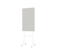 Lintex Mono Mood mobile glastavle 70x120cm hvidt stativ Shy, lys gr&aring;