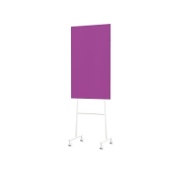 Lintex Mono Mood mobile glastavle 70x120cm hvidt stativ Vivid, violet
