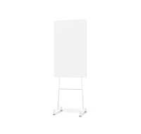 Lintex Mono Silk mobile glastavle 70x196cm med hvid stativ Pure, hvid