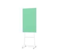 Lintex Mono Silk mobile glastavle 70x196cm med hvid stativ Free, mint gr&oslash;n