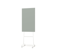Lintex Mono Silk mobile glastavle 70x196cm med hvid stativ Frank, gr&aring;gr&oslash;n