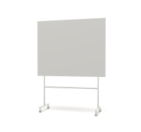 Lintex Mono Silk mobil glastavle 150x196cm med gr&aring;t stativ Shy, lys gr&aring;