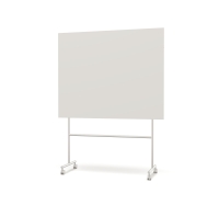 Lintex Mono Silk mobil glastavle 150x196cm med gr&aring;t stativ Soft, lys beige