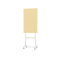 Lintex Mono Silk mobil glastavle 70x196cm gr&aring;t stativ Mellow, st&oslash;vet gul