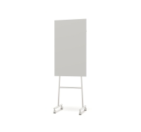 Lintex Mono Silk mobil glastavle 70x196cm med gr&aring;t stativ Shy, lys gr&aring;