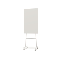Lintex Mono Silk mobil glastavle 70x196cm med gr&aring;t stativ Soft, lys beige