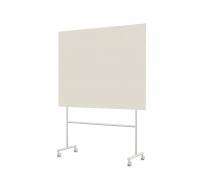 Lintex Mono mobile glastavle 150x120cm p&aring; gr&aring;t stativ Lazy, lys brun