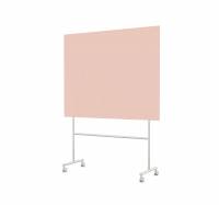 Lintex Mono mobile glastavle 150x120cm p&aring; gr&aring;t stativ Naive, rosa