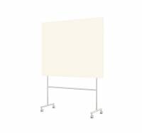 Lintex Mono mobile glastavle 150x120cm p&aring; gr&aring;t stativ Pale, r&aring;hvid