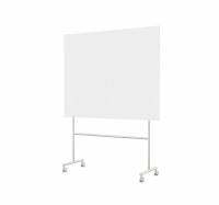 Lintex Mono mobile glastavle 150x120cm p&aring; gr&aring;t stativ Pure, hvid