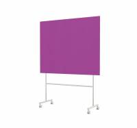 Lintex Mono mobile glastavle 150x120cm p&aring; gr&aring;t stativ Vivid, violet