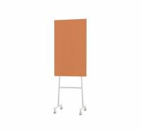 Lintex Mono mobile glastavle 70x120cm p&aring; gr&aring;t stativ Brave, br&aelig;ndt orange