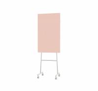 Lintex Mono mobile glastavle 70x120cm p&aring; gr&aring;t stativ Naive, rosa