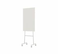 Lintex Mono mobile glastavle 70x120cm p&aring; gr&aring;t stativ Soft, lys beige