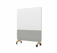 Lintex Mood Fabric Mobile 150x196cm Pure/grå med eg hjulsæt