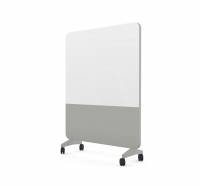 Lintex Mood Fabric Mobile 150x196cm Pure/grå med stofbeklædt hjulsæt