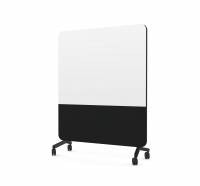 Lintex Mood Fabric Mobile Silk 150x196cm Pure med sort hjulsæt