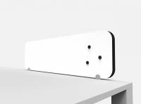 Lintex Mood Fabric bordskærm 100x35cm Pure, hvid og sort