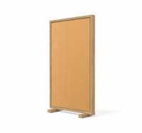 Lintex Offset Mobile glastavle med eg ramme LTH39 Sunny, bronze
