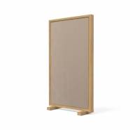 Lintex Offset Mobile glastavle med eg ramme LTH62 Cozy, brun