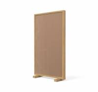 Lintex Offset Mobile glastavle med eg ramme LTH62 Humble, mokka