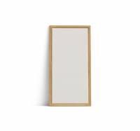 Lintex Offset Wall Silk glastavle 100x195cm med eg ramme Soft, lys beige