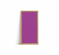 Lintex Offset Wall Silk glastavle 100x195cm med eg ramme Vivid, violet