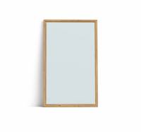 Lintex Offset Wall Silk glastavle 130x210cm med eg ramme Crisp, duebl&aring;