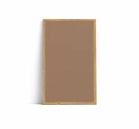 Lintex Offset Wall Silk glastavle 130x210cm med eg ramme Humble, mokka