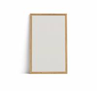 Lintex Offset Wall Silk glastavle 130x210cm med eg ramme Soft, lys beige