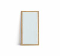 Lintex Offset Wall glastavle 100x195cm med eg ramme Crisp, duebl&aring;