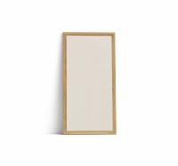 Lintex Offset Wall glastavle 100x195cm med eg ramme Lazy, lys brun