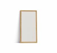 Lintex Offset Wall glastavle 100x195cm med eg ramme Soft, lys beige